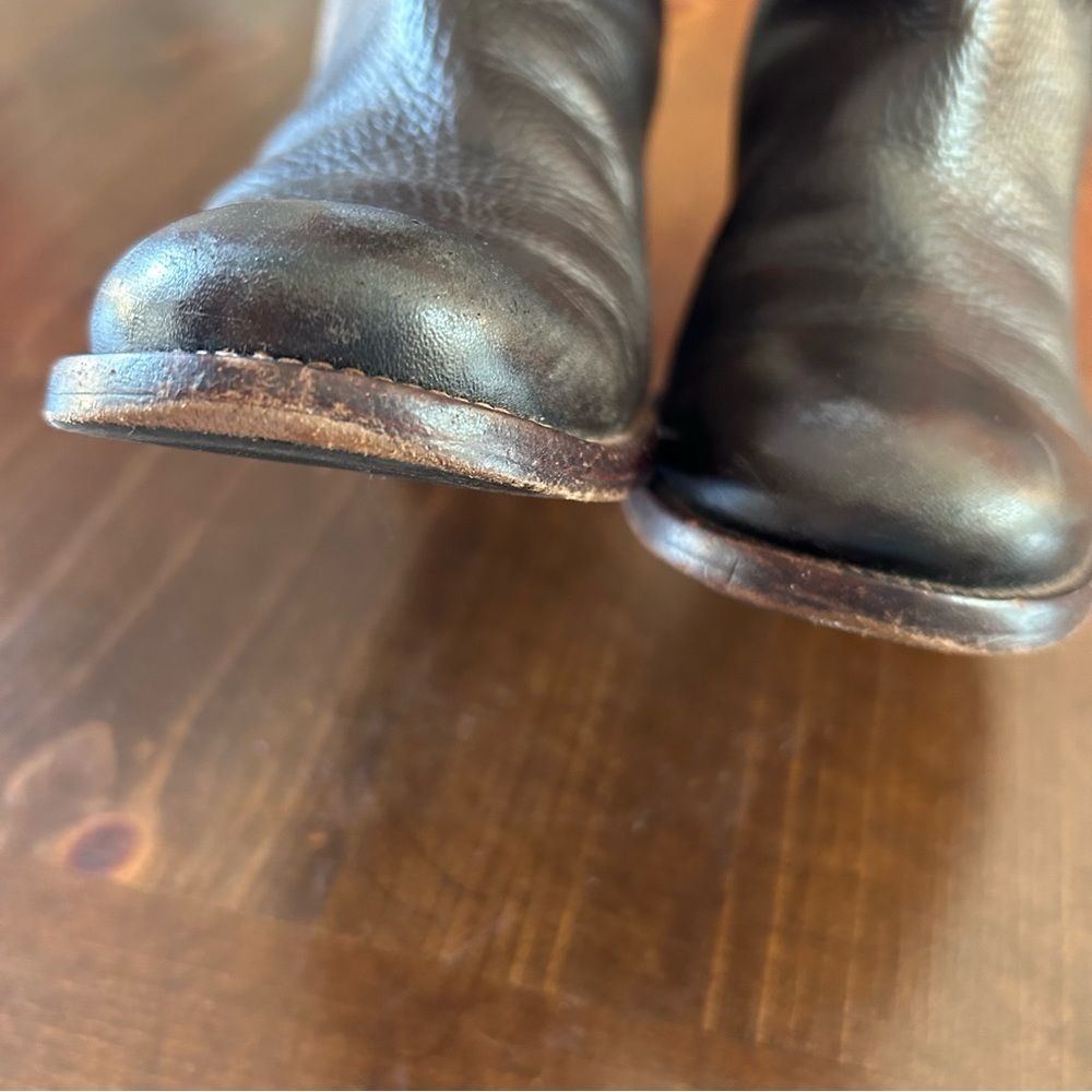 Tory Burch Keaton Chocolate Brown Leather Boots. Size 6. - Picture 8 of 16